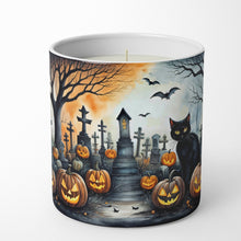 Load image into Gallery viewer, Black Cat Spooky Halloween Decorative Soy Candle