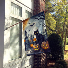 Load image into Gallery viewer, Black Cat Spooky Halloween House Flag