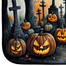 Load image into Gallery viewer, Black Cat Spooky Halloween Dish Drying Mat