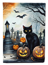 Load image into Gallery viewer, Black Cat Spooky Halloween Garden Flag – Outdoor Decorative Yard Flag