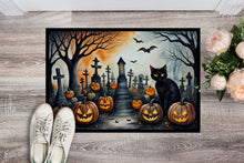 Load image into Gallery viewer, Black Cat Spooky Halloween Doormat - 24x36 Decorative Floor Mat – Indoor/Outdoor Rug with Artistic Flair