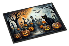 Load image into Gallery viewer, Black Cat Spooky Halloween Doormat - 24x36 Decorative Floor Mat – Indoor/Outdoor Rug with Artistic Flair
