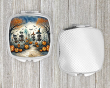 Load image into Gallery viewer, Calacas Skeletons Spooky Halloween Compact Mirror – Stylish Purse Mirror with Artistic Covers