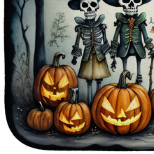 Load image into Gallery viewer, Calacas Skeletons Spooky Halloween Dish Drying Mat