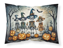 Load image into Gallery viewer, Calacas Skeletons Spooky Halloween Fabric Standard Pillowcase – Artistic Decorative Front, White Back