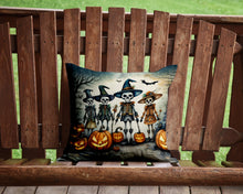 Load image into Gallery viewer, Calacas Skeletons Spooky Halloween Throw Pillow - 14x14 Decorative Pillow – Art for Your Home &amp; Patio