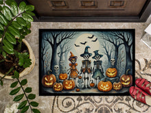 Load image into Gallery viewer, Calacas Skeletons Spooky Halloween Doormat -  18x27 Decorative Floor Mat – Indoor/Outdoor Rug