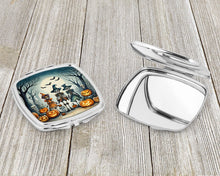 Load image into Gallery viewer, Calacas Skeletons Spooky Halloween Compact Mirror – Stylish Purse Mirror with Artistic Covers