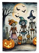 Load image into Gallery viewer, Calacas Skeletons Spooky Halloween House Flag