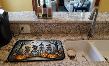 Load image into Gallery viewer, Calacas Skeletons Spooky Halloween Dish Drying Mat
