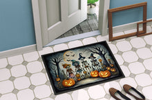 Load image into Gallery viewer, Calacas Skeletons Spooky Halloween Doormat -  18x27 Decorative Floor Mat – Indoor/Outdoor Rug