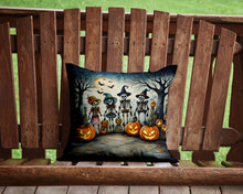 Load image into Gallery viewer, Calacas Skeletons Spooky Halloween Throw Pillow - 14x14 Decorative Pillow – Art for Your Home &amp; Patio