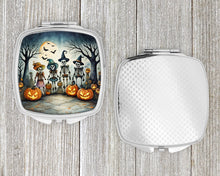 Load image into Gallery viewer, Calacas Skeletons Spooky Halloween Compact Mirror – Stylish Purse Mirror with Artistic Covers