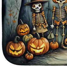 Load image into Gallery viewer, Calacas Skeletons Spooky Halloween Dish Drying Mat