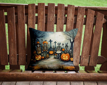 Load image into Gallery viewer, Calacas Skeletons Spooky Halloween Throw Pillow - 14x14 Decorative Pillow – Art for Your Home &amp; Patio
