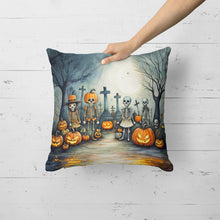 Load image into Gallery viewer, Calacas Skeletons Spooky Halloween Fabric Decorative Pillow
