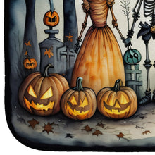 Load image into Gallery viewer, Calacas Skeletons Spooky Halloween Dish Drying Mat