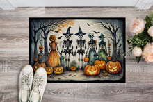 Load image into Gallery viewer, Calacas Skeletons Spooky Halloween Doormat -  18x27 Decorative Floor Mat – Indoor/Outdoor Rug