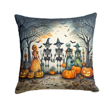 Load image into Gallery viewer, Calacas Skeletons Spooky Halloween Throw Pillow - 14x14 Decorative Pillow – Art for Your Home &amp; Patio