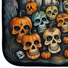 Load image into Gallery viewer, Calaveras Sugar Skulls Spooky Halloween Dish Drying Mat