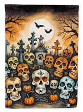 Load image into Gallery viewer, Calaveras Sugar Skulls Spooky Halloween Garden Flag – Outdoor Decorative Yard Flag