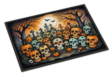 Load image into Gallery viewer, Calaveras Sugar Skulls Spooky Halloween Doormat -  18x27 Decorative Floor Mat – Indoor/Outdoor Rug