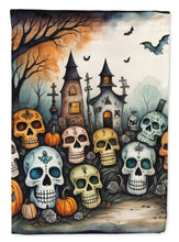 Load image into Gallery viewer, Calaveras Sugar Skulls Spooky Halloween House Flag