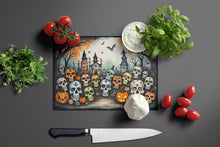 Load image into Gallery viewer, Calaveras Sugar Skulls Spooky Halloween Glass Cutting Boards – Durable, Decorative Kitchen Art Large