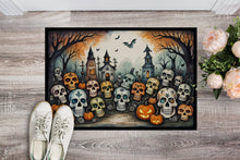 Load image into Gallery viewer, Calaveras Sugar Skulls Spooky Halloween Doormat -  18x27 Decorative Floor Mat – Indoor/Outdoor Rug