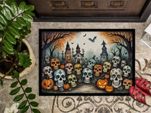 Load image into Gallery viewer, Calaveras Sugar Skulls Spooky Halloween Doormat -  18x27 Decorative Floor Mat – Indoor/Outdoor Rug