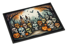 Load image into Gallery viewer, Calaveras Sugar Skulls Spooky Halloween Doormat -  18x27 Decorative Floor Mat – Indoor/Outdoor Rug