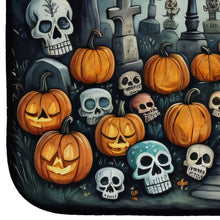 Load image into Gallery viewer, Calaveras Sugar Skulls Spooky Halloween Dish Drying Mat