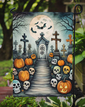 Load image into Gallery viewer, Calaveras Sugar Skulls Spooky Halloween Garden Flag – Outdoor Decorative Yard Flag