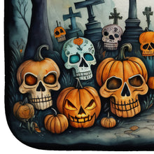 Load image into Gallery viewer, Calaveras Sugar Skulls Spooky Halloween Dish Drying Mat