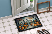 Load image into Gallery viewer, Calaveras Sugar Skulls Spooky Halloween Doormat -  18x27 Decorative Floor Mat – Indoor/Outdoor Rug