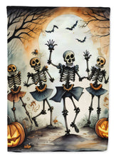 Load image into Gallery viewer, Dancing Skeletons Spooky Halloween House Flag