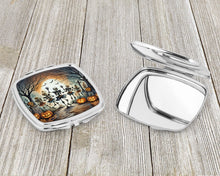Load image into Gallery viewer, Dancing Skeletons Spooky Halloween Compact Mirror – Stylish Purse Mirror with Artistic Covers