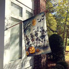 Load image into Gallery viewer, Dancing Skeletons Spooky Halloween House Flag