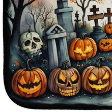 Load image into Gallery viewer, Day of the Dead Spooky Halloween Dish Drying Mat