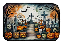 Load image into Gallery viewer, Day of the Dead Spooky Halloween Dish Drying Mat