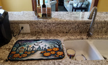 Load image into Gallery viewer, Day of the Dead Spooky Halloween Dish Drying Mat