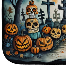 Load image into Gallery viewer, Day of the Dead Spooky Halloween Dish Drying Mat