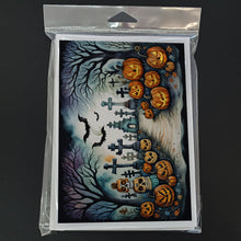 Load image into Gallery viewer, Day of the Dead Spooky Halloween Greeting Cards -  Blank Note Cards – 8-Pack of Artist-Designed Cards with Envelopes