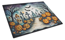 Load image into Gallery viewer, Day of the Dead Spooky Halloween Glass Cutting Boards – Durable, Decorative Kitchen Art Large