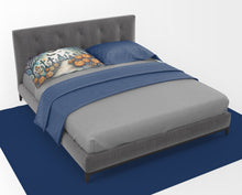 Load image into Gallery viewer, Day of the Dead Spooky Halloween Fabric Standard Pillowcase – Artistic Decorative Front, White Back