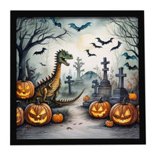 Load image into Gallery viewer, Dinosaurs Spooky Halloween Framed Metal Print