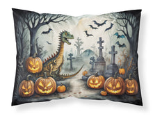 Load image into Gallery viewer, Dinosaurs Spooky Halloween Fabric Standard Pillowcase – Artistic Decorative Front, White Back