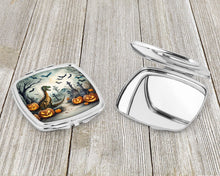 Load image into Gallery viewer, Dinosaurs Spooky Halloween Compact Mirror – Stylish Purse Mirror with Artistic Covers