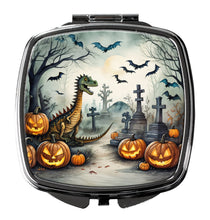 Load image into Gallery viewer, Dinosaurs Spooky Halloween Compact Mirror – Stylish Purse Mirror with Artistic Covers