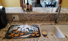 Load image into Gallery viewer, Dinosaurs Spooky Halloween Dish Drying Mat